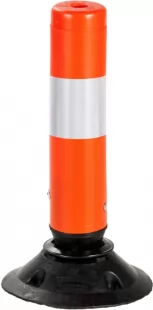 Słupek parkingowy blokujący FLEXPIN | PCV, 46 cm, na stopie, uchylny